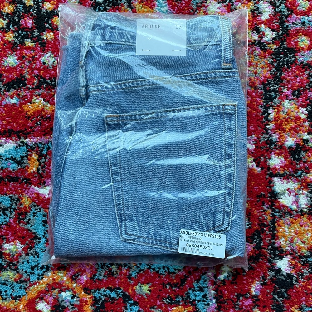 agolde 90’s pinch waist high rise shorts